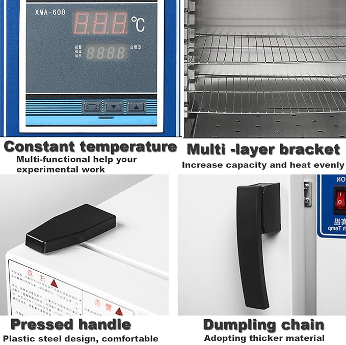 Constant Temperature Blast Drying Oven for Laboratory Industrial Drying Oven Lab Oven 16 L Laboratory Drying Oven Forced Air Convection Intelligent Temperature Control101 0S