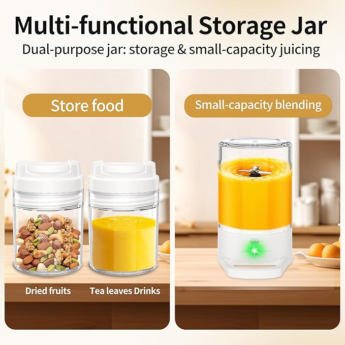 Portable Blender for Valentines Day Gift Smoothies&ampShakes 24oz Insulated Cup Cordless Personal Licuadora Portatil With Stainless Steel USB-C Rechargeable BPA Free Ideal Gift for Men Women