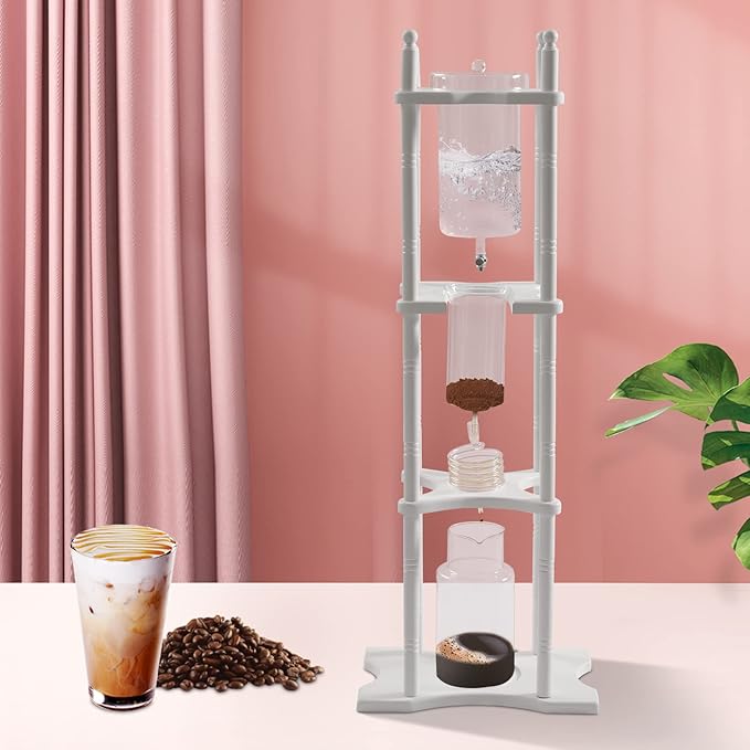 Ice Coffee Maker Dripper Machine Cold Brew Coffee Ice Drip Tea Maker Tower 2.5L With Slow Drip Technology Large Capacity Cold Brew Coffee Tower