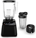 Blendtec Designer Series Blender with 90 oz WildSide+ Jar and 34 oz GO Travel Bottle - Kitchen Blender Bundle - Black