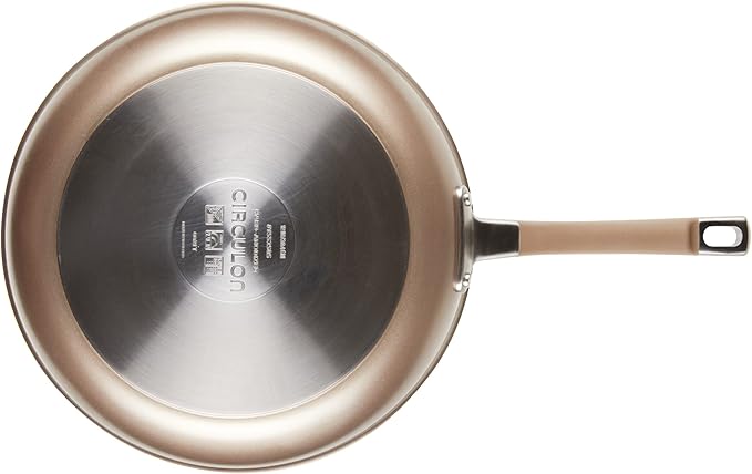 Circulon Premier Professional Hard Anodized Nonstick Cookware Induction Pots and Pans Set 12 Piece Bronze