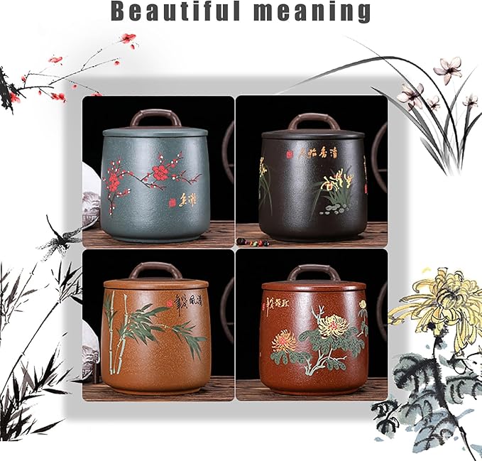 Ceramic Container with Lid for Rice Ceramic Rice Bucket Large Airtight Food Storage Dispenser Kitchen Grain Jars Rice Storage Box Household Rice Barrel Ceramic Rice Cylinder for Flour Food(A)