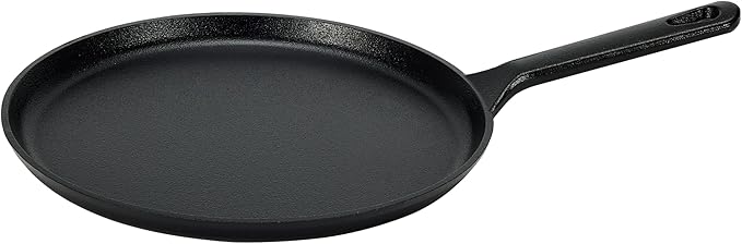 Amazon Basics Pre-Seasoned Cast Iron 5-Piece Cookware Set Oven Safe Cooks Evenly 14.17 x 12.2 x 10.63 in Black