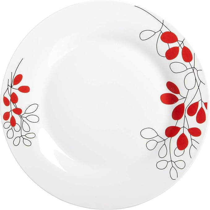 Gibson Scarlet Leaves 12 pc Dinnerware Set