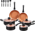 Ceramic Pots and Pans Set 15PCS Nonstick Set Ceramic Cookware Set Nonstick Pan Pots and Pans Set Non Stick Cookware set (With-Induction)