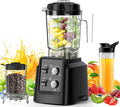 Blender for Smoothies Professional Countertop Blenders with Self Cleaning Ice Crush &amp Frozen Fruits Dishwasher Safe Jar 6 Blades for Silky Shakes and Drinks