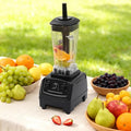 Soundproof Blender Professional Commercial Blender With Shield 2200W Fruit Juice Smoothie Maker Quiet Sound Enclosure for Puree Ice Crush Shakes and Smoothies (2L/0.53Gal-Black)