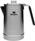 STANLEY Coffee Percolator 1.1QT Stainless Steel Wide Mouth Coffee PressLarge Capacity Ergonomic Handle Dishwasher Safe