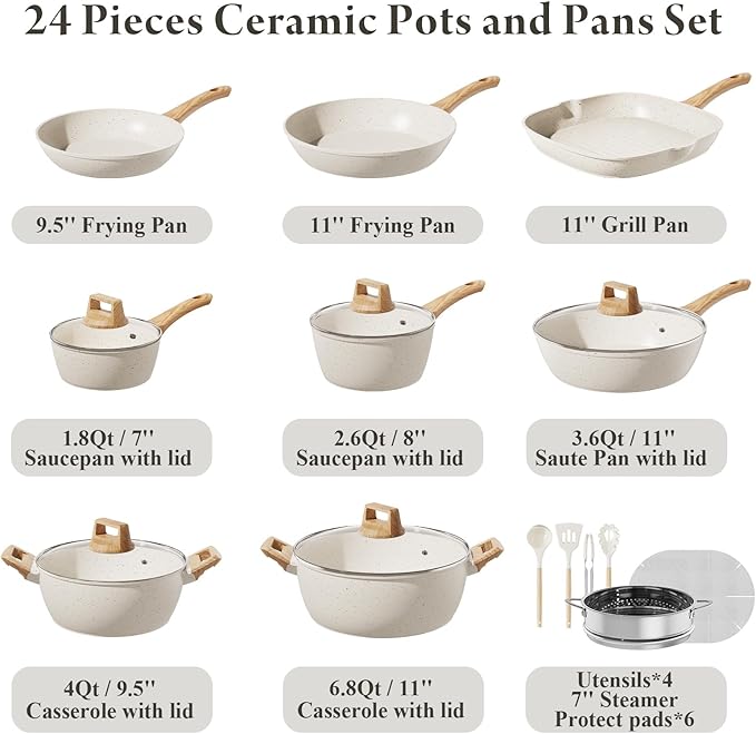 19pcs set with removable handle+24pcs set