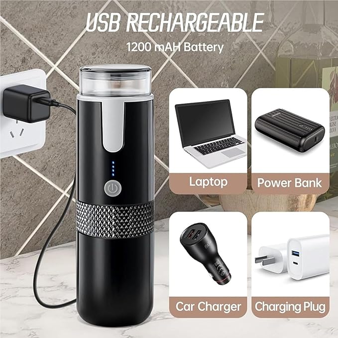 Coffee Maker Battery Powered Portable Electric Espresso Machine for Camping