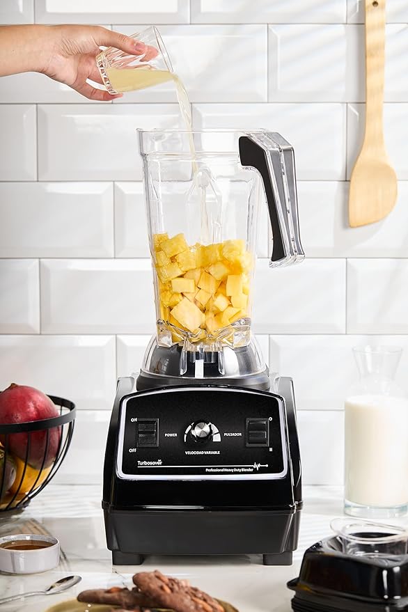 Turbosaver TB79 Professional Blender 1800W – 3.5HP 35000 RPM Commercial Grade Ice Crushing 85 oz Tritan Jar