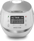 MAGiC COM multi-Functional Digital Rice Cooker 10 Cup Uncooked (20 Cup Cooked) 15-in-1 Programmable Electric Rice &amp Grain Cooker with Auto Clean Non-Stick Pot Steamer Basket 24H Delay Timer a