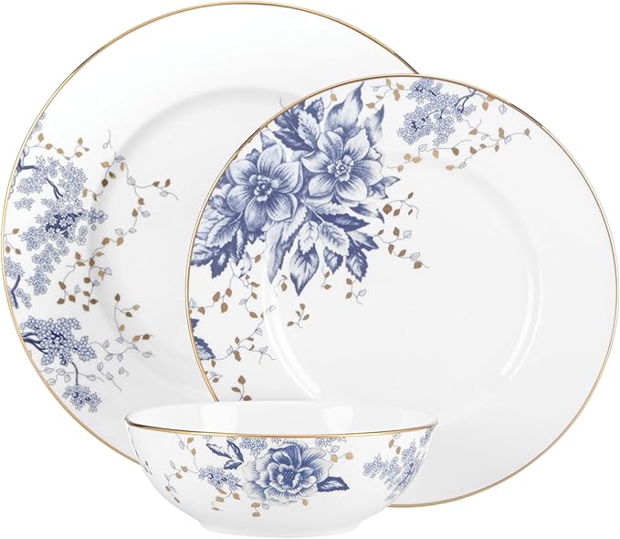 Lenox - 852028 Lenox Garden Grove 3-Piece Place Setting 3.80 LB Blue