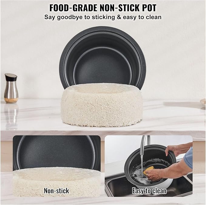 Rice Cooker 40-Cup 8L Restaurant Grade Non-Stick Pot Keep Warm