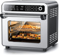18QT Air Fryer Toaster Oven Combo12-in-1 Large Convection Airfryer Oven with 70–450℉ Temperature Control &amp 60-Minute TimerRoast &amp Broil Fits 8-10″ PizzaStainless Steel (Silver)