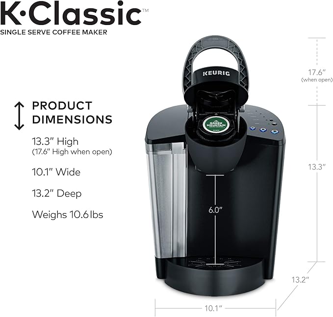 Keurig K-Classic Coffee Maker with AmazonFresh 60 Ct. Coffee Variety Pack 3 Flavors