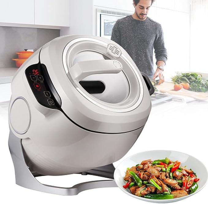 Drum Type Food ProcessorElectric Cooker with 360° Rotating and All-Round HeatingAutomatic Stir Fry CookerAutomatic Cooking MachinePot Type Stir Frying Machine(110v)