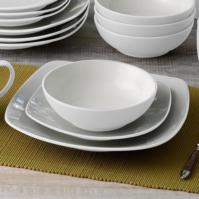 Noritake Colorwave White 4-Piece Square Place Setting Service for 1