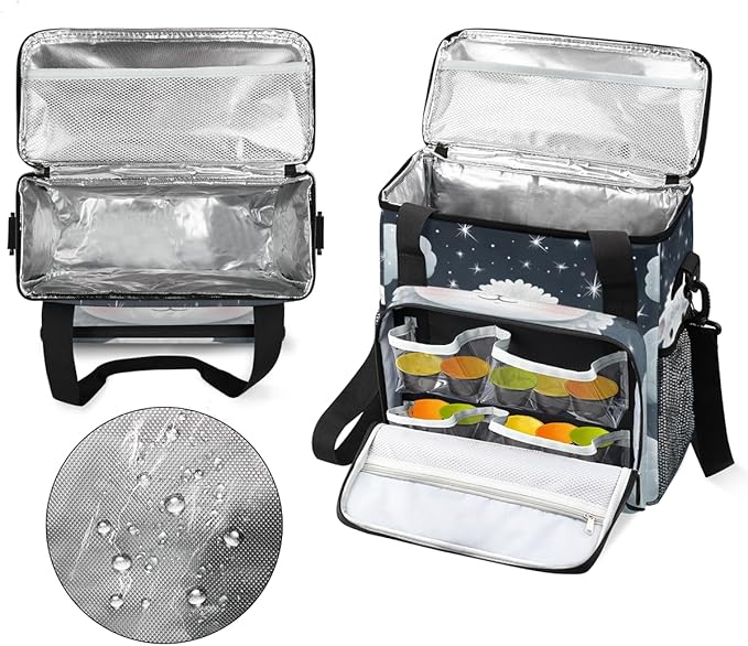 Sheep Cloud Coffee Maker Carrying Bag Dream Sheep Travel Storage Bag Compatible with K-Mini or K-Mini Plus Single Serve Coffee Brewer Carrying Case with Multiple Pockets &amp Shoulder Strap