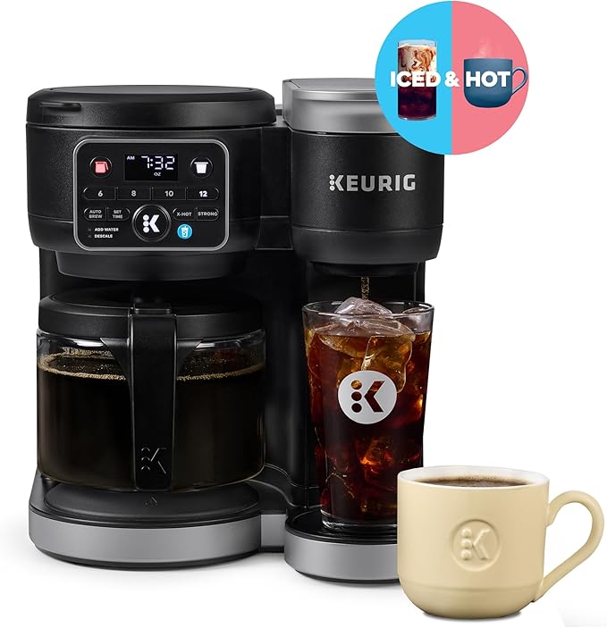 Keurig K-Duo Hot &amp Iced Single Serve &amp Carafe Coffee Maker MultiStream Technology 72oz Reservoir (Gen 2)