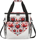 Mandala Heart Coffee Maker Carrying Bag Portable Travel Storage Tote Bag Compatible with K-Mini or K-Mini Plus Single Serve Coffee Brewer Carrying Case with Multiple Pockets &amp Shoulder Strap