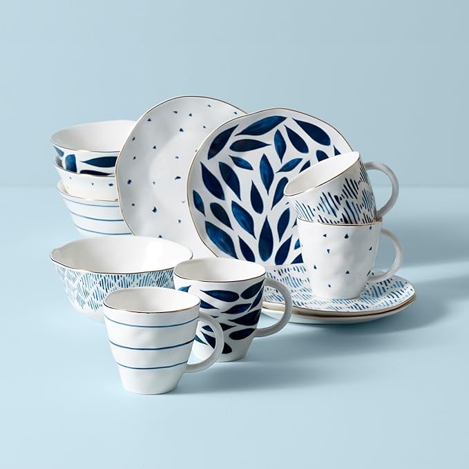 Lenox Blue Bay 12-Piece Dessert Set 10.30 LB