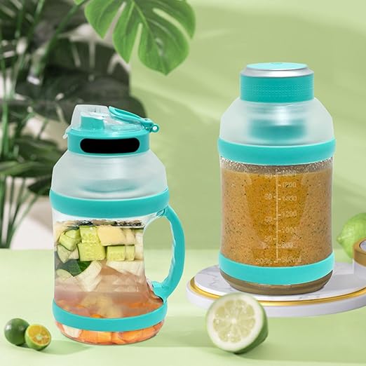 Powerful Portable Juicer Maker - 2000ml Capacity USB Rechargeable Blender Smoothies Juices - Ideal Home Office Outdoor Use(02)