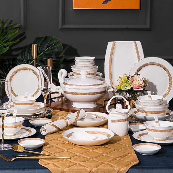 Stylish Dinner PlatesCeramics Dinnerware Set 50 Pieces Dinner Sets/Porcelain Combination Set