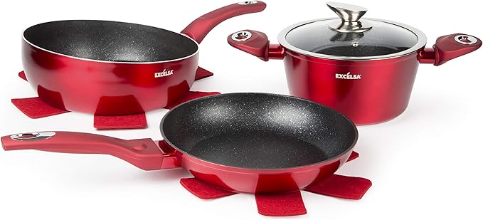 Excelsa Phoenix Saucepan and Saucepan Set Forged Aluminium with Non-Stick Coating