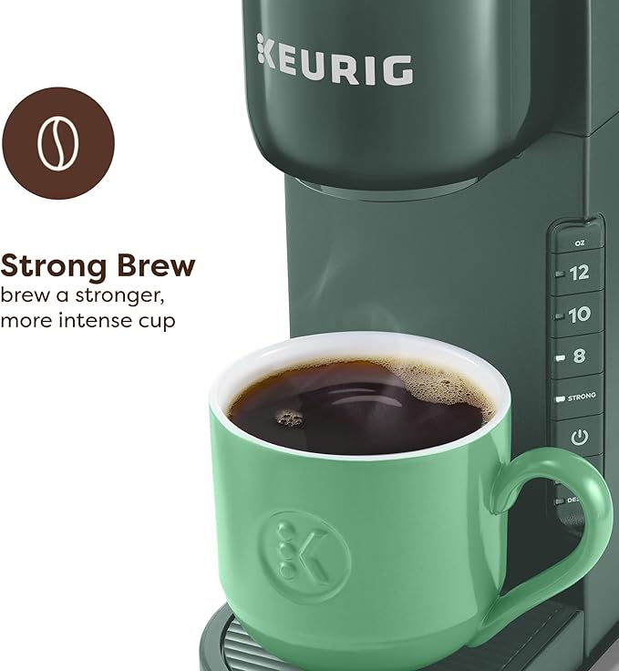 Keurig K-Express Single Serve K-Cup Pod Coffee Maker 3 Brew Sizes Strong Button Feature 42oz Removable Reservoir Evergreen