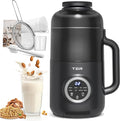 40oz Nut Milk Maker Machine 10 in 1 Automatic Soy Milk Maker for Homemade Almond Oat Soup Plant-Based Soybean Machine with Delay Start/Keep Warm/Boil Water/Self Cleaning/Quiet Blender Black