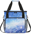 Glitter Coffee Maker Carrying Bag Sky blue Portable Travel Storage Tote Bag Compatible with K-Mini or K-Mini Plus Single Serve Coffee Brewer Carrying Case with Multiple Pockets &amp Shoulder Strap