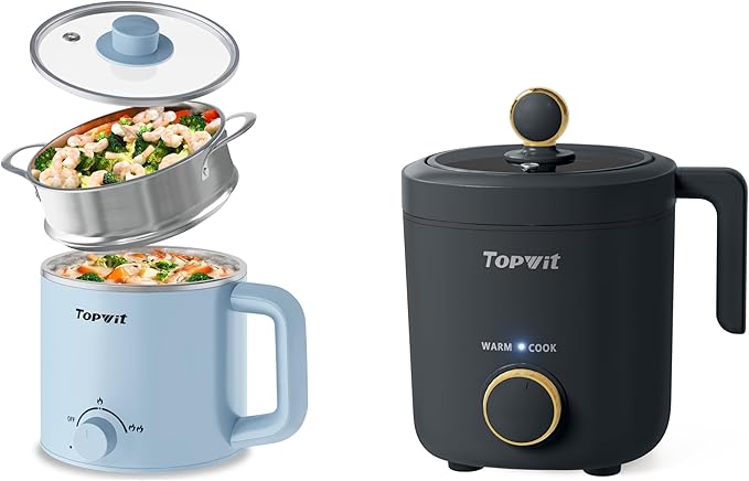 Topwit Hot Pot Electric &amp 1.2L Small Rice Cooker