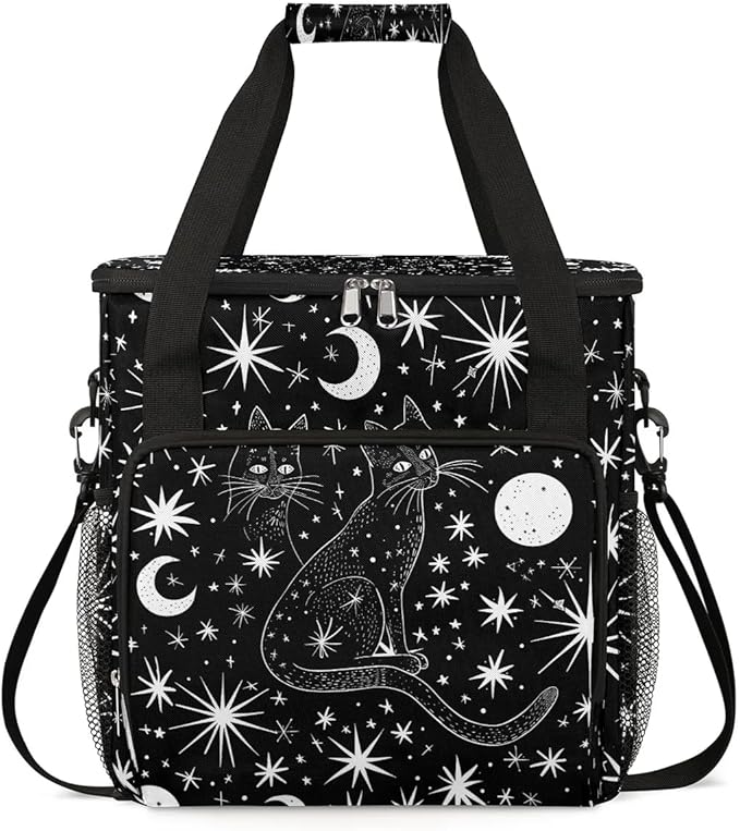 Star Moon Cat Coffee Maker Travel Bag for K-Mini or K-Mini Plus Single Serve Coffee Brewer Portable Storage Tote Case for Tarvel
