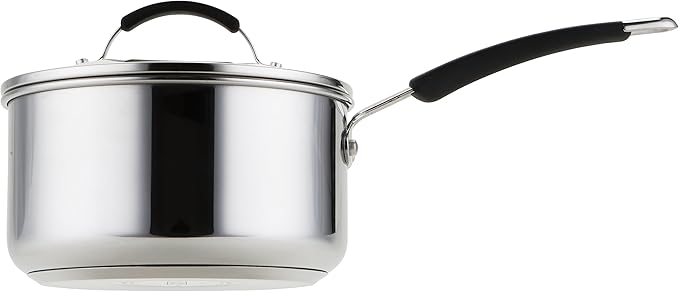 Meyer Induction Milkpan Saucepans and Frypan Set of 5-10 Year Guarantee 50.5 x 33 x 24.5 cm Silver
