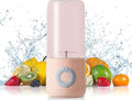 Mini Portable Blender Personal Size Blenders For Shakes And Smoothies With 6 Ultra Sharp Blades 17 Oz(500mL) Mini Blender USB Rechargeable For Travel/Picnic/Office/Gym (PINK)