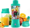 Portable Blender 360W Personal Blender for Shakes and Smoothies for Kitchen 24 Oz BPA Free Traveling Juicer Cup and Lid with 6 Blades Self Cleaning Portable Juicer for Kitchen/Travel/Gym Green