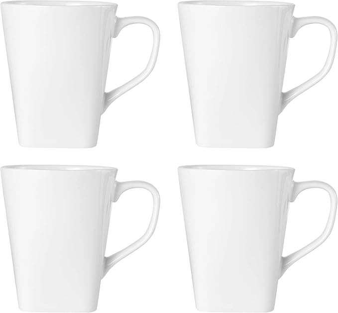 Mikasa Square Delray 16-Piece Bone China Dinnerware Set Service for 4 White