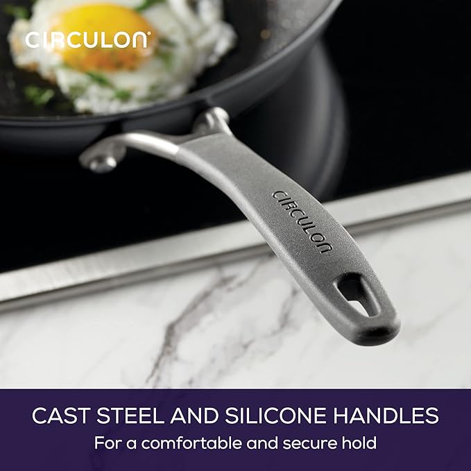 Circulon A1 Series with ScratchDefense Technology Nonstick Induction Frying Pan/Skillet 12 Inch Graphite