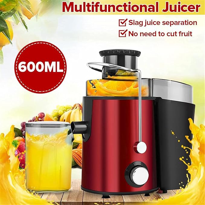 Juicer 250W Electric Juicer Stainless Steel Juicer Fruit Vegetable Food Mixer Blender Extractor Machine 2 Speed Setting 18000R / M