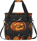 Cartoon Pumpkin Coffee Maker Carrying Bag Retro Pumpkin Travel Storage Bag Compatible with K-Mini or K-Mini Plus Single Serve Coffee Brewer Carrying Case with Multiple Pockets &amp Shoulder Strap