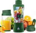 Portable Blender 360W Personal Blender for Shakes and Smoothies for Kitchen 24 Oz BPA Free Traveling Juicer Cup and Lid with 6 Blades Self Cleaning Portable Juicer for Kitchen/Travel/Gym Blue