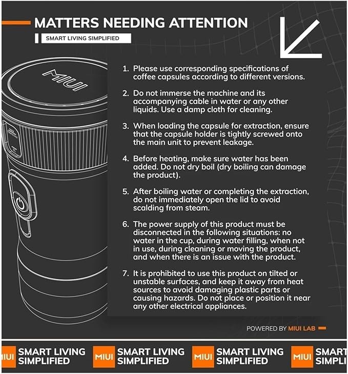 Portable Coffee Maker Small Espresso Machine DC12V Travel Coffee Maker for Car Outdoors Camping Backpacker Lightweight