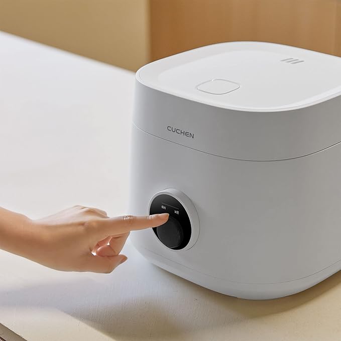 [CUCHEN] CRE-D0601WUS | Rice Cooker 6 Cup (Uncooked) (1.14 quarts): 6 person serving/per use | Warmer | Detachable Clean Cover | Nonstick Inner Pot | White Multi Cooker Function