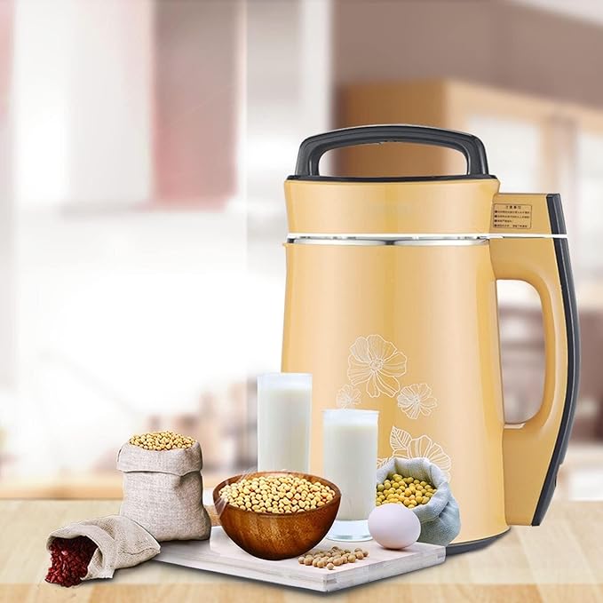 Stainless Steel Commercial Electric soymilk Machine Soy Milk Machine Soybean Processing Tool with LED Panel for Restaurant Kitchen