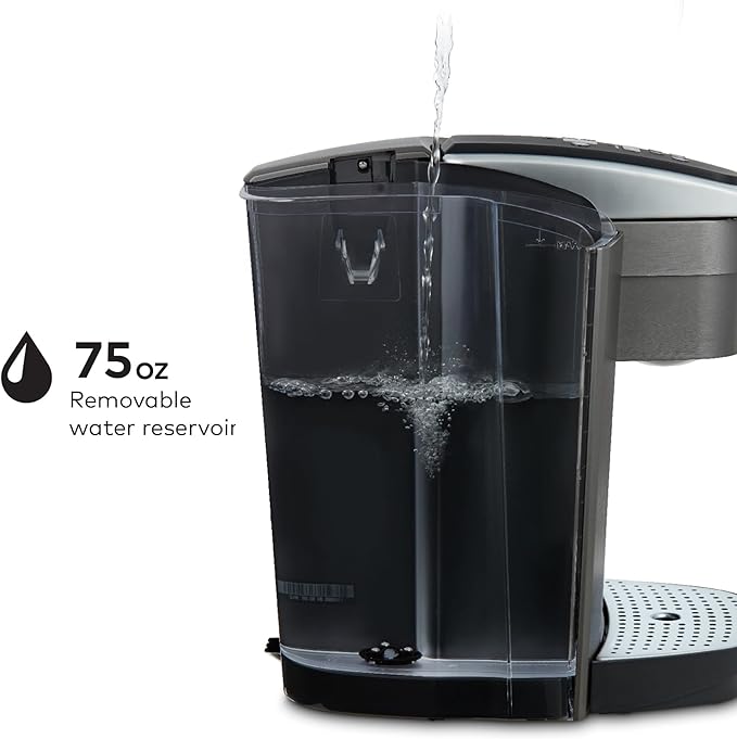 Keurig K-Elite Single Serve K-Cup Pod Coffee Maker with Strength and Temperature Control Iced Coffee Capability 8 to 12oz Brew Size Programmable Brushed Slate