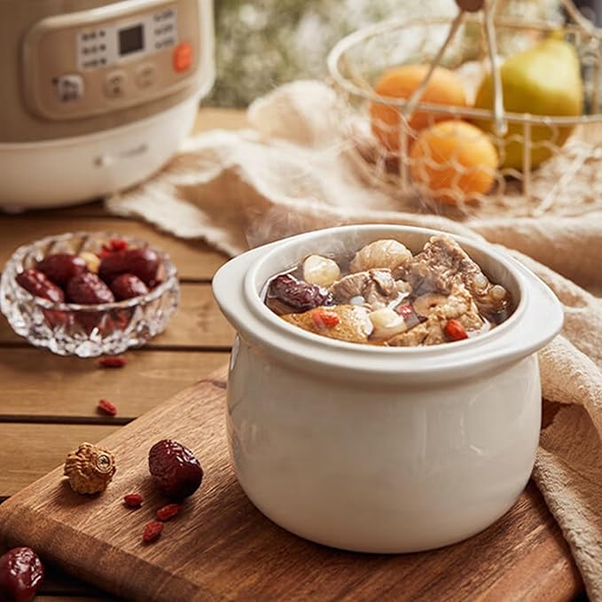 Rice Cookers Electric Stew Cup Ceramic Slow Cooker Soup Casserole Porridge Pot Electric Rice Cooker Rice Maker