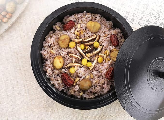 [KF] IH Induction Korean Traditional Iron Pot Rice Gamasot Ceramic Cauldron Made in Korea (8.6 (22cm))