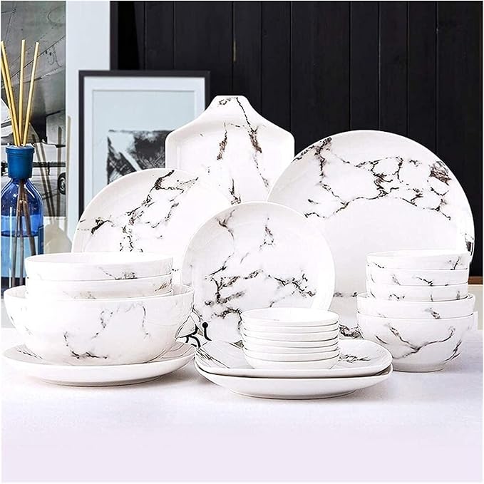 20-Piece Marbled Dinnerware Sets