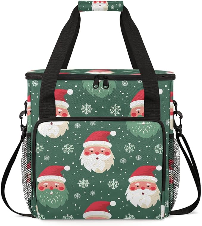 Magical Santa Claus Coffee Maker Carrying Bag Portable Travel Storage Tote Bag Compatible with K-Mini or K-Mini Plus Single Serve Coffee Brewer Carrying Case with Multiple Pockets &amp Shoulder Str